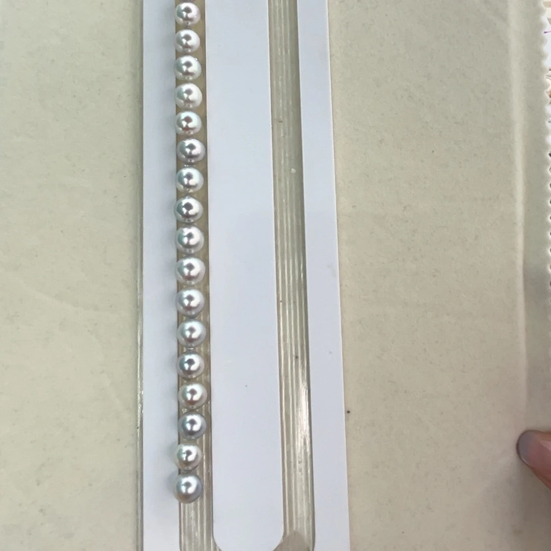 未镶嵌裸珠定制海水珍珠8-9真多麻项链