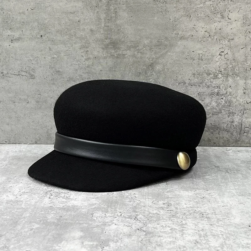 安酒月【贝雷帽】八角帽复古羊毛呢韩版英伦百搭休闲帽子AJYFLP21