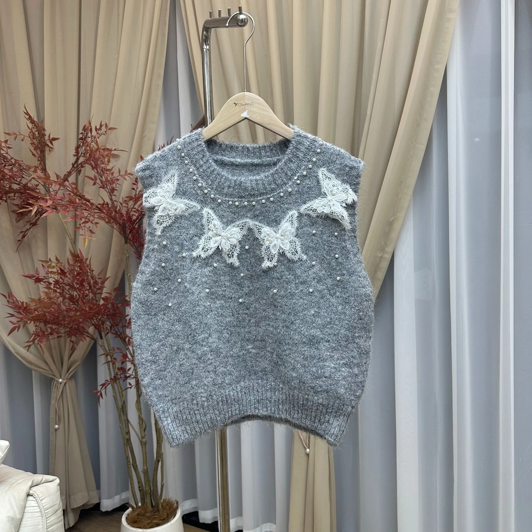 方知有【韩国高端线】羊驼毛羊毛马甲#F013