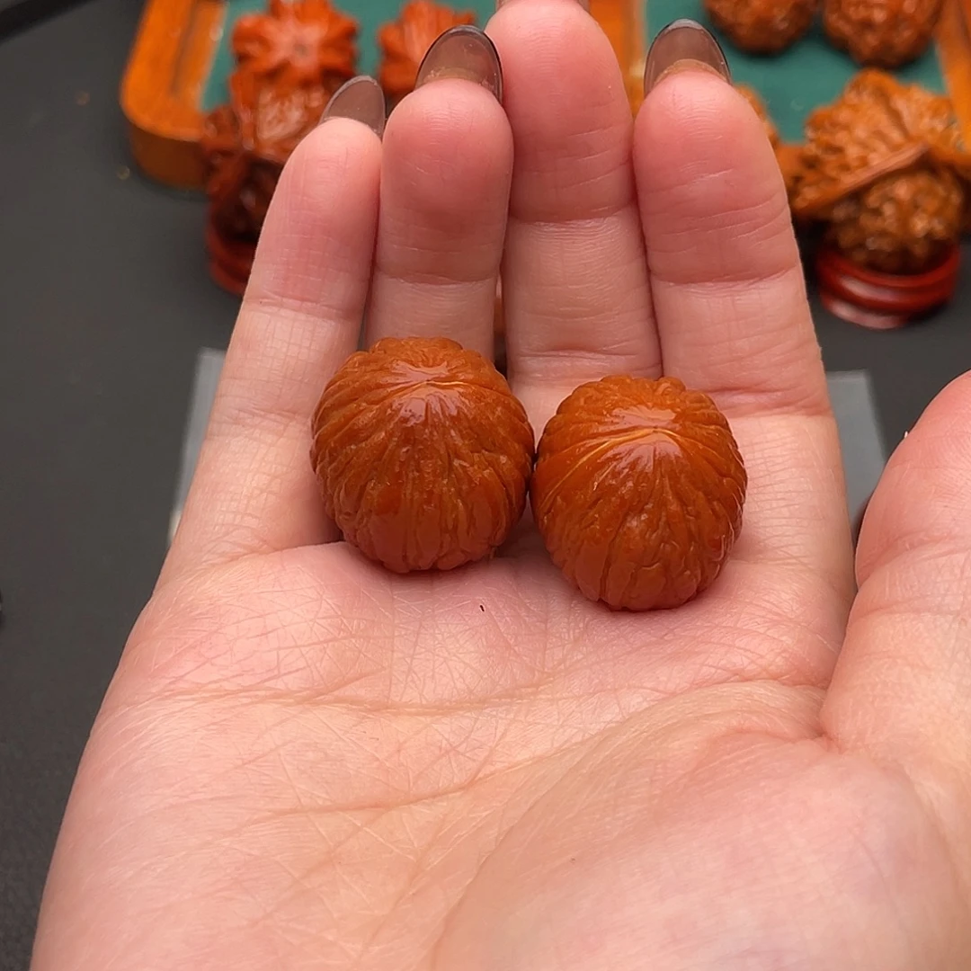 博***仔文玩核桃把件猴头