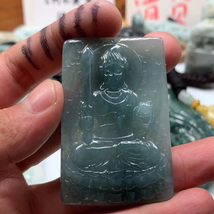 翡翠未镶嵌颈饰保真天然a货翡翠