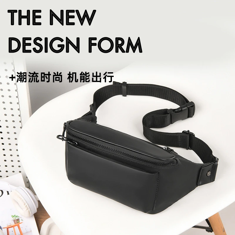 男士腰包运动休闲多功能跨境户外男式跑步腰包胸前包斜挎包包批发