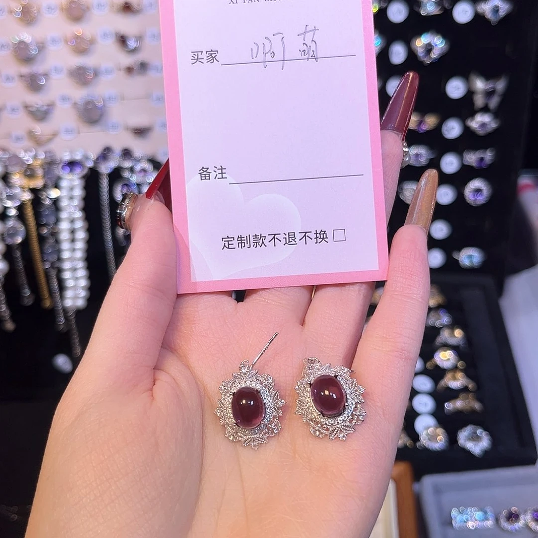 紫晶戒指银S925镶嵌-**呀