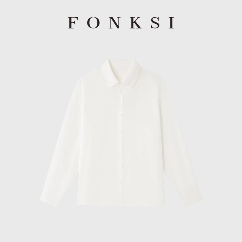 春夏莱赛尔~亚麻棉休闲衬衫女外穿冰凉感轻薄纽扣开衫外套