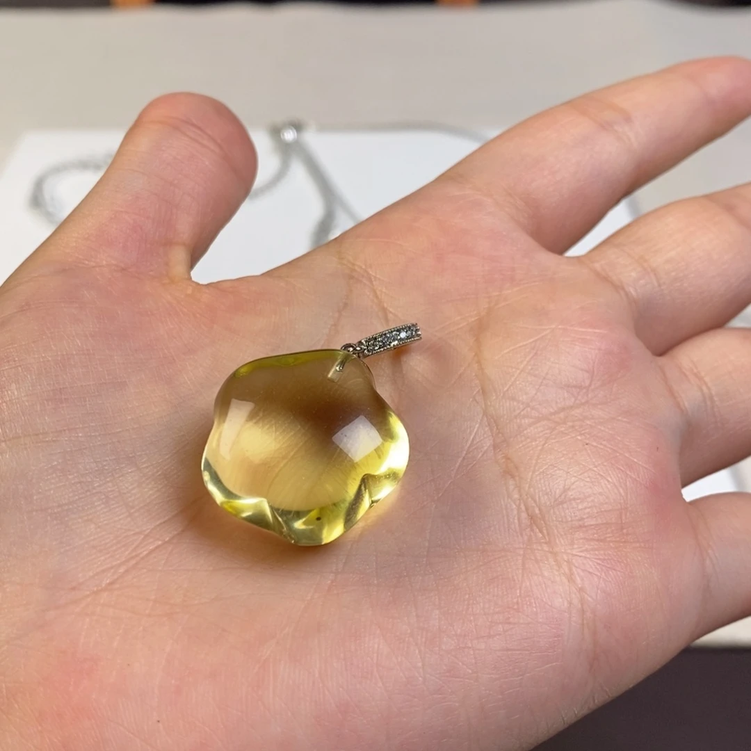 项链黄水全净体 星星单颗