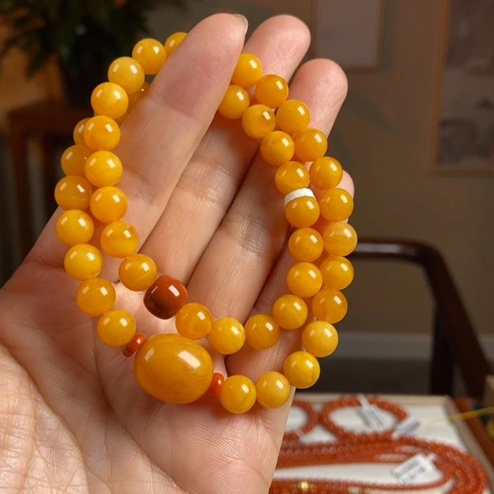 琥珀手链未镶嵌蜜蜡手串8