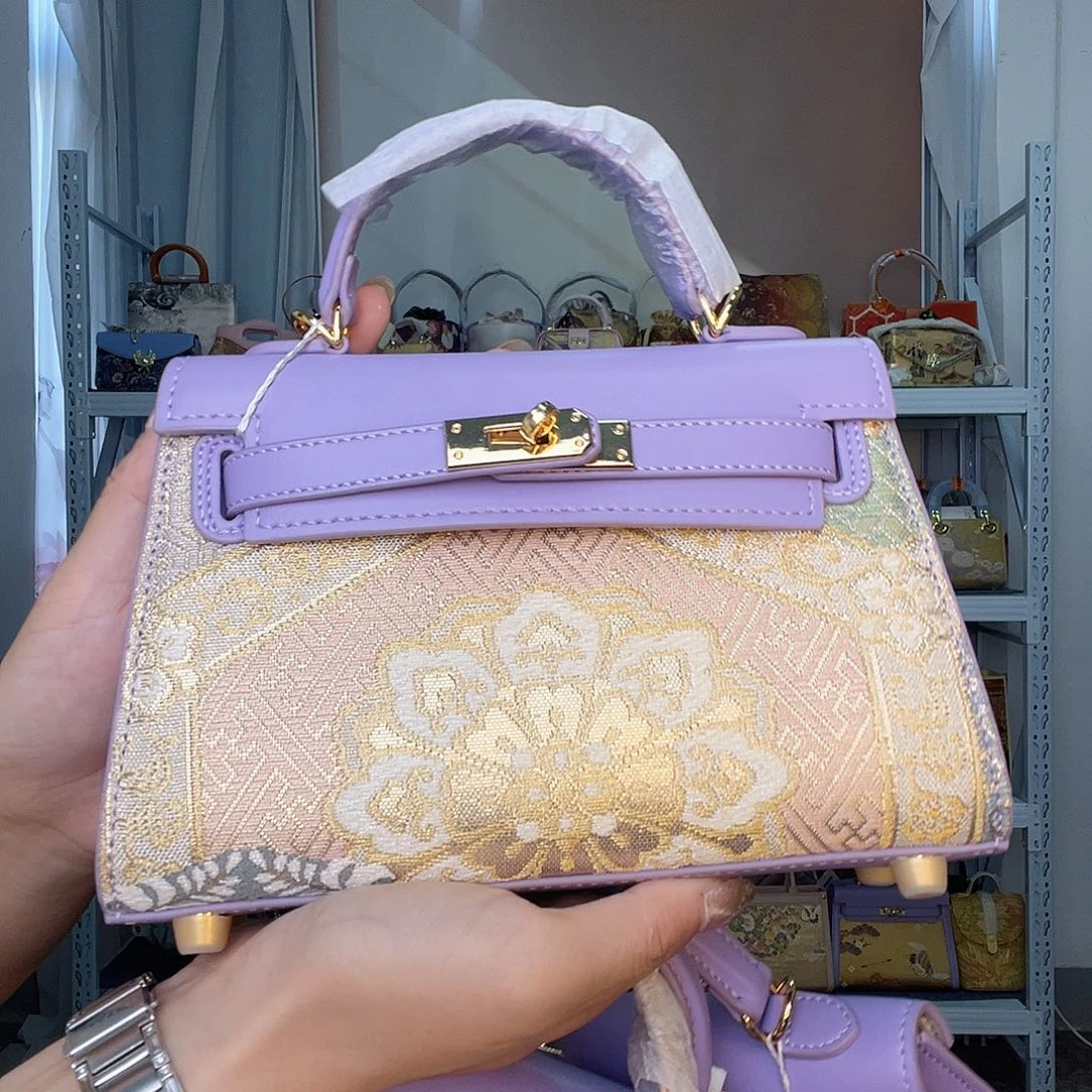 织物桑蚕丝非遗唐锦小凯莉