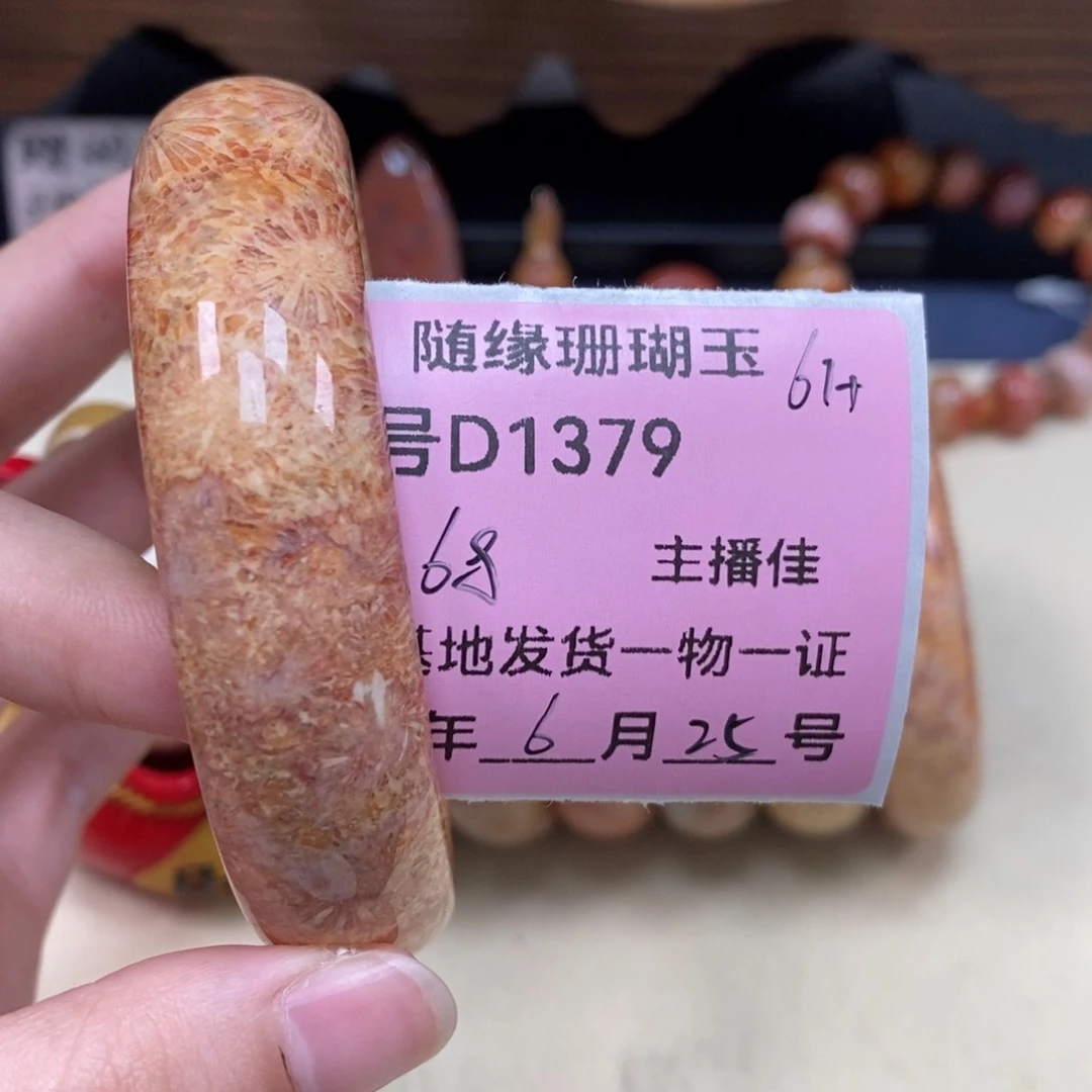 硅化珊瑚（珊瑚玉）D1379未镶嵌f**u