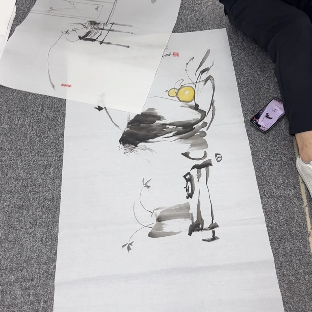 国画纯手绘字画宣纸