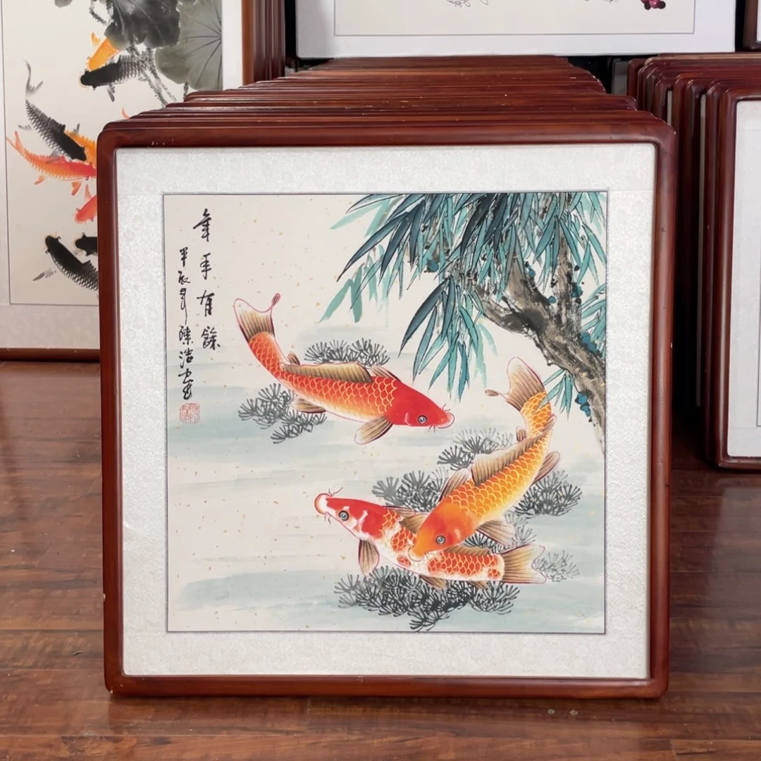 国画文带框尺寸63*63厘米