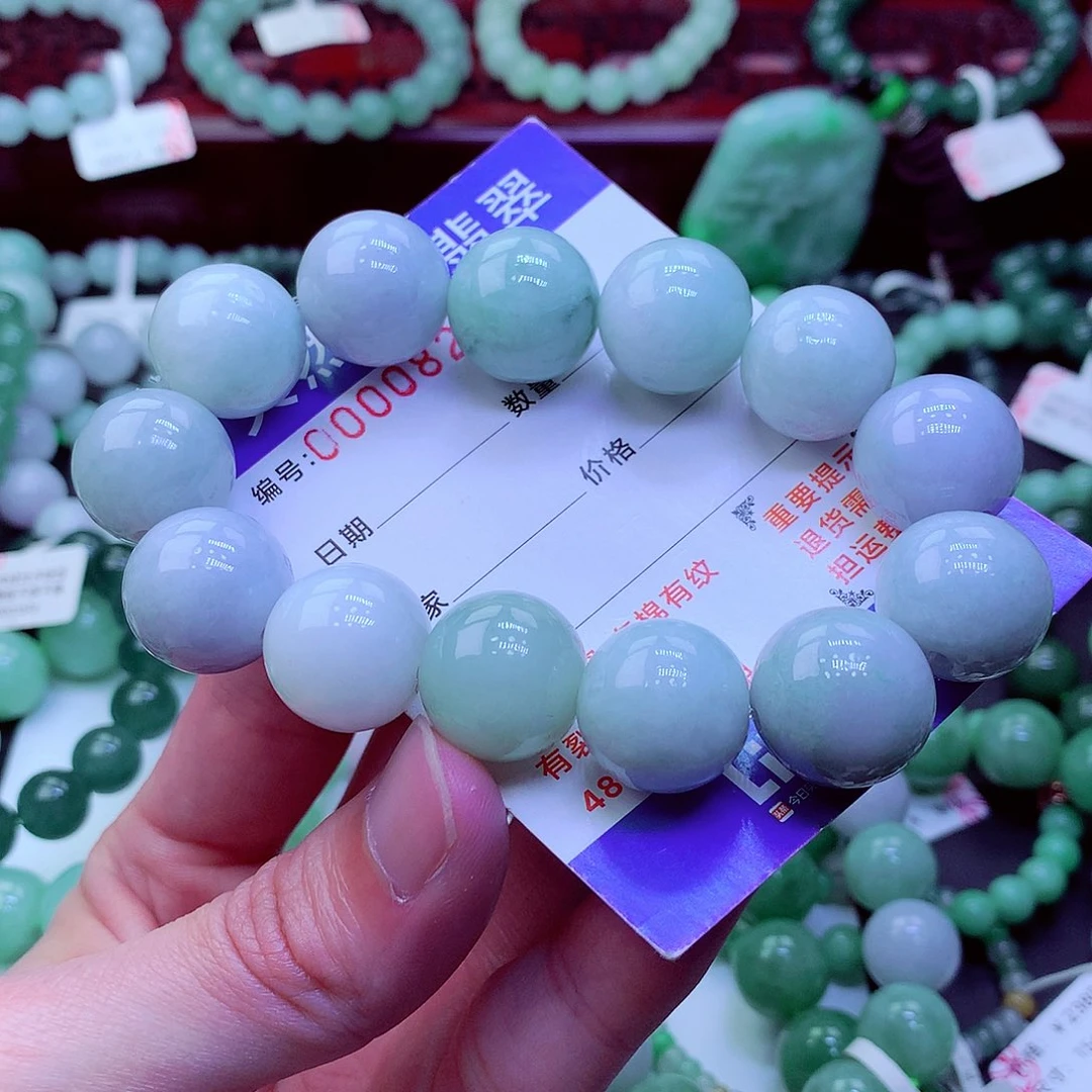 翡翠未镶嵌毛衣链