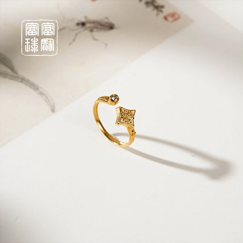 【永恒】富富珠宝 钻石18k金百搭戒指（天然珠宝多样性发）