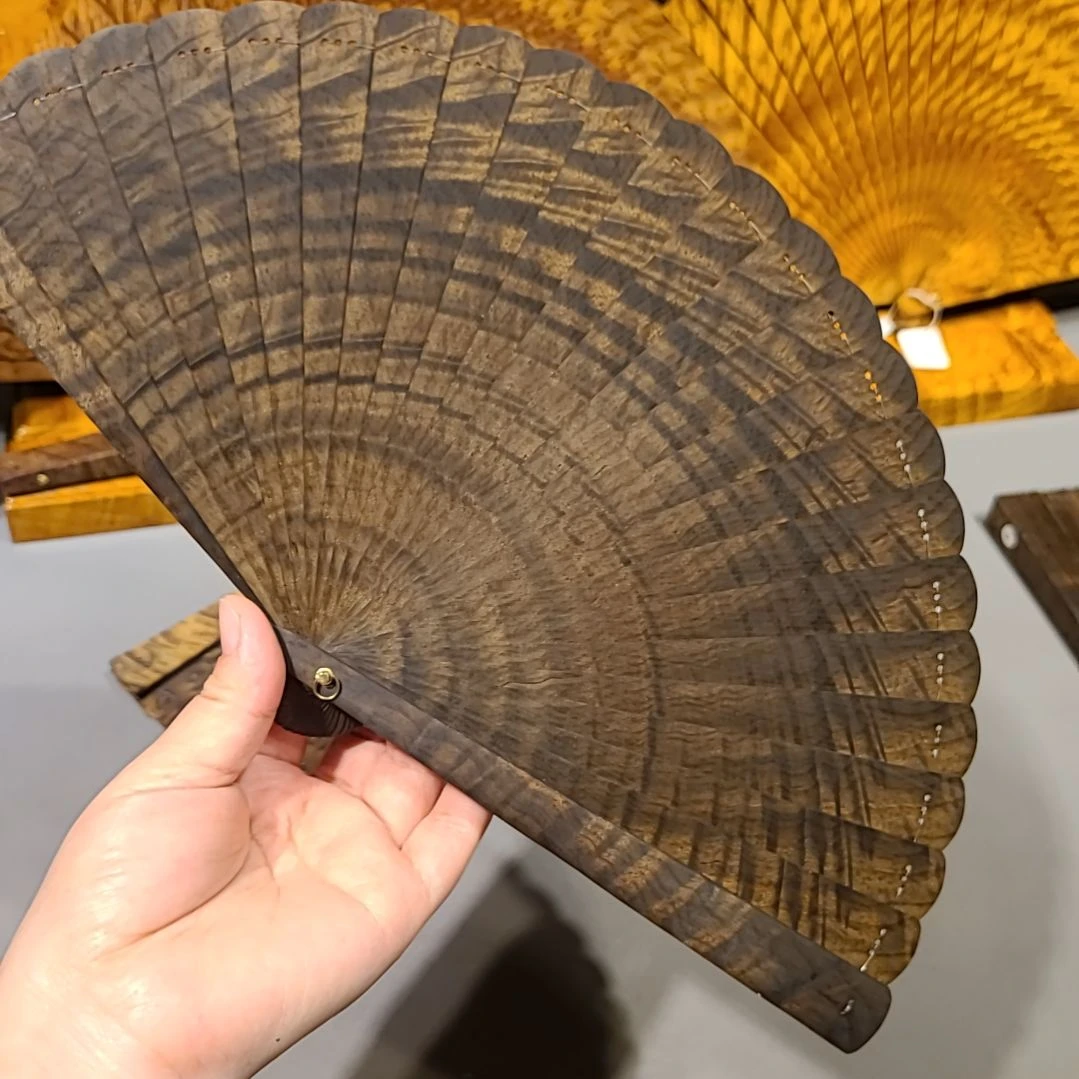 扇子18小叶桢楠金丝楠木苏扇阴沉