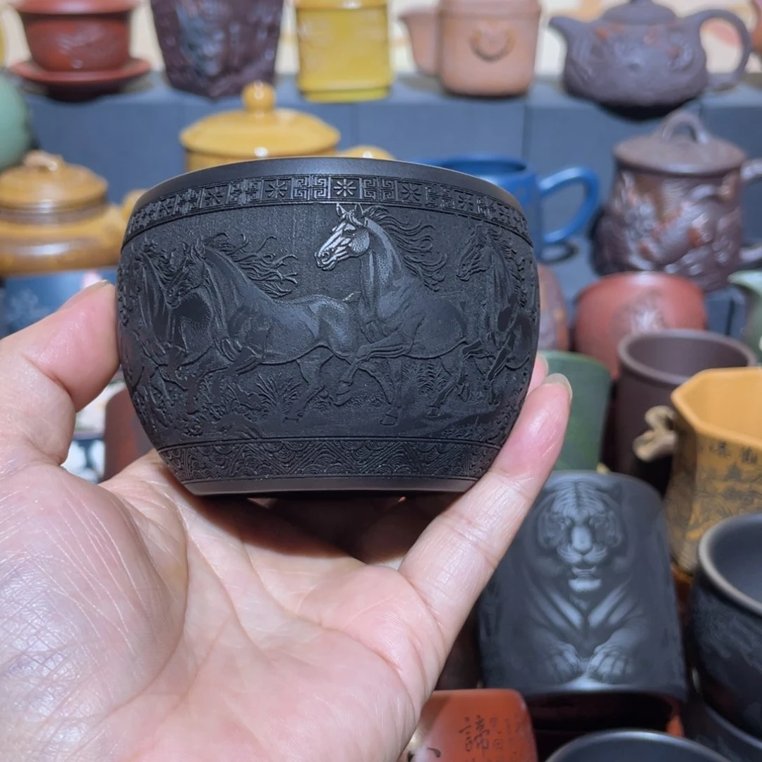 原矿紫砂手工主人杯