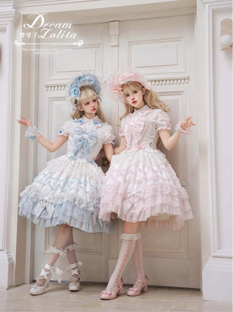 【昭和doll】现货秒发 原创古早感Lolita 小花嫁优雅