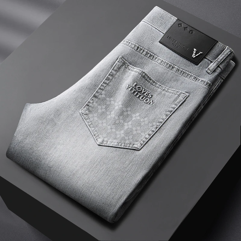 Mandsibil曼德西比利秋冬季厚款牛仔裤休闲男2025年新款直筒长裤