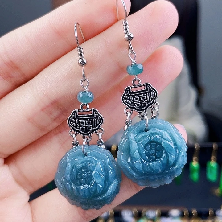 翡翠耳饰未镶嵌饰品