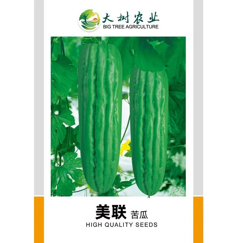 美联油苦瓜种子，厚肉，胖身。瓜长约30公分左右，稳产。抗性好。
