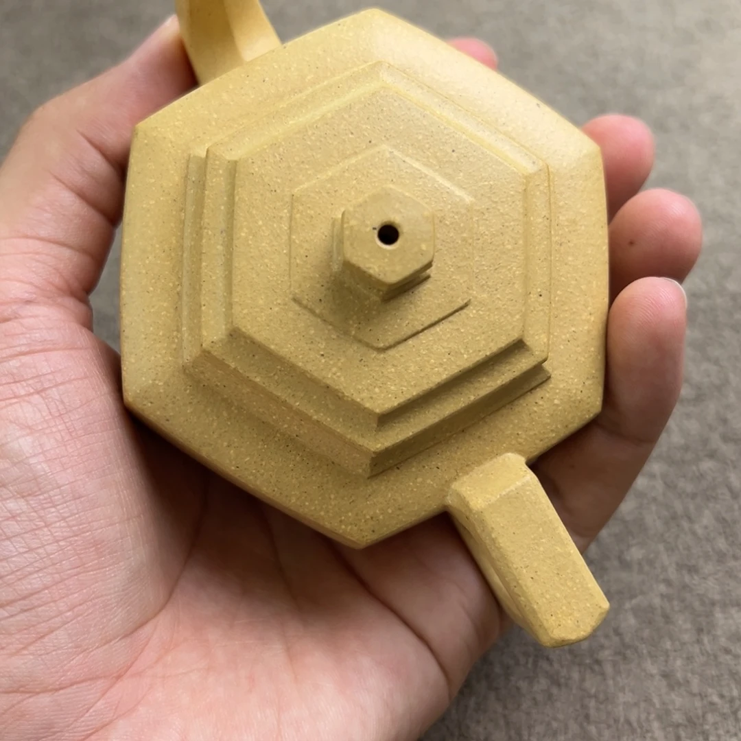 呦***吼茶壶紫砂微瑕六方雪华