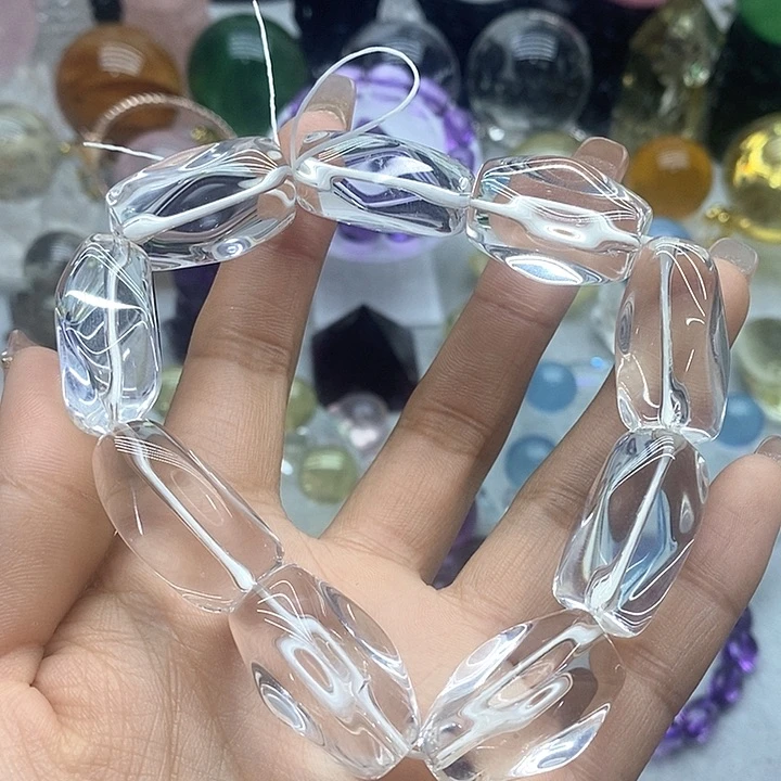 水晶摆件未镶嵌素**生手串