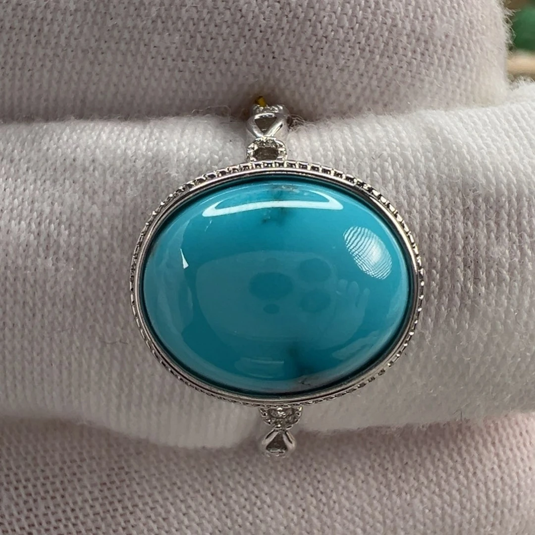 银S925镶嵌绿松石配饰