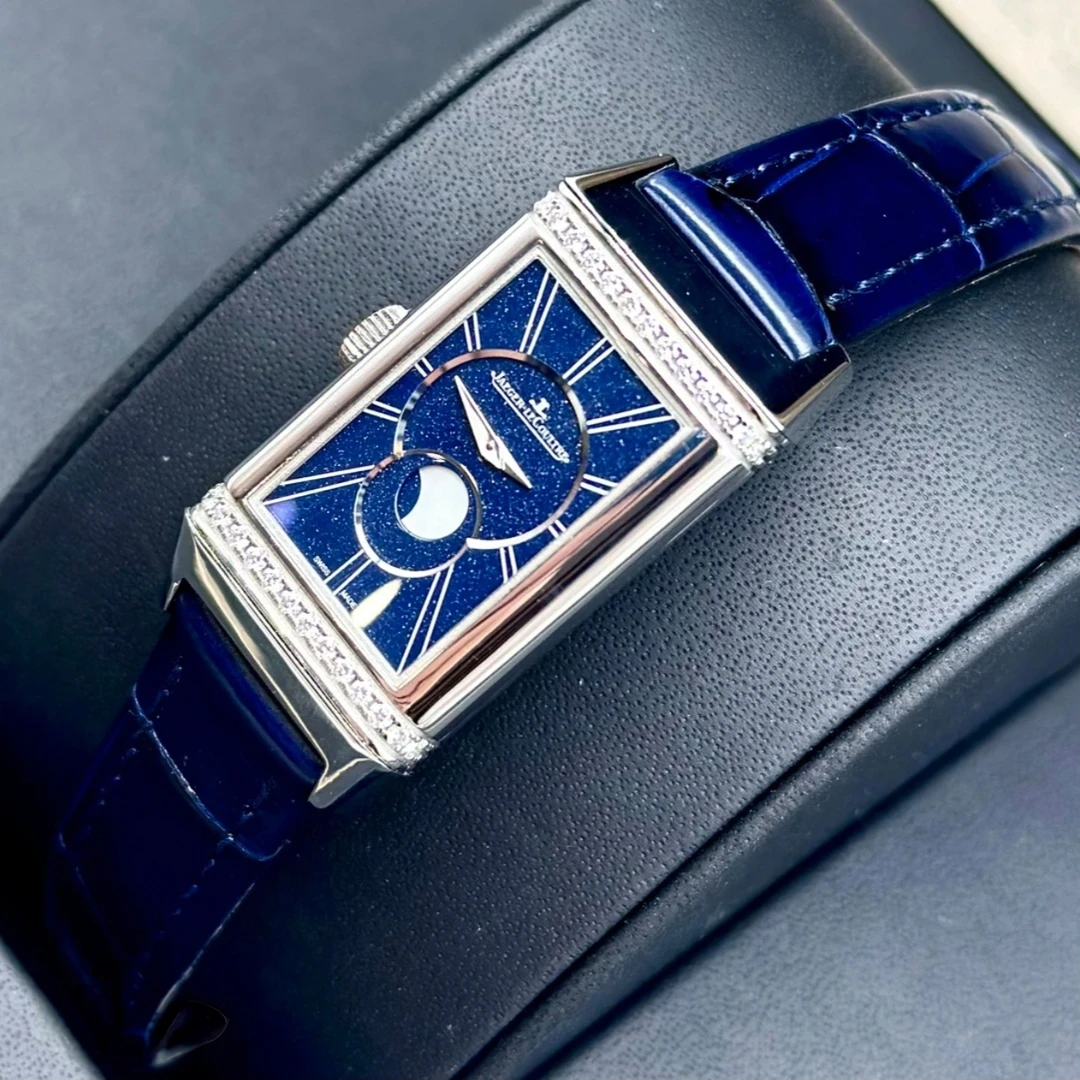 99新 Jaeger-LeCoultre/积家 双面翻转原镶钻19年全套自动机械