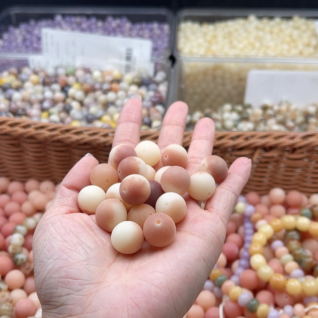 白玉菩提吊坠C/15mm/55颗