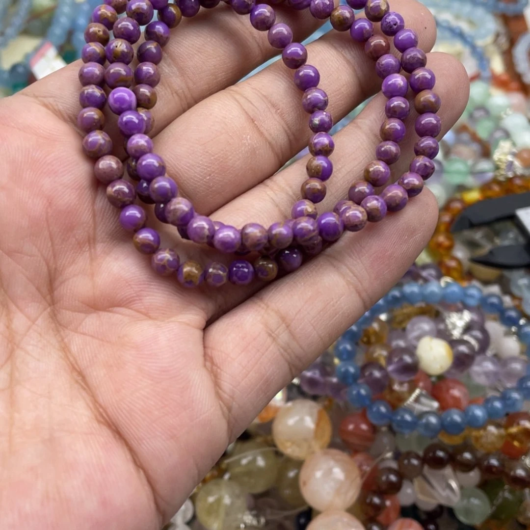 银S925镶嵌手链烟晶