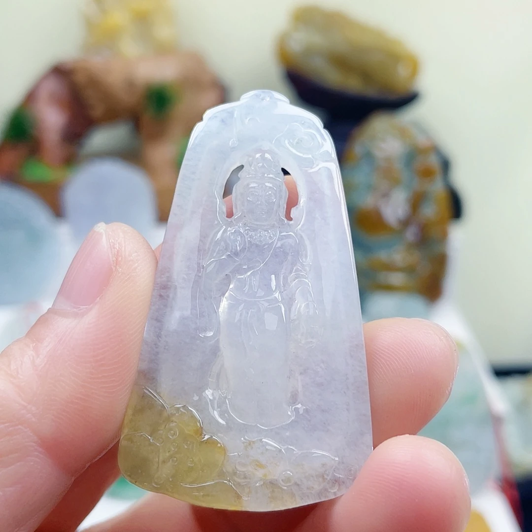 翡翠未镶嵌颈饰2222