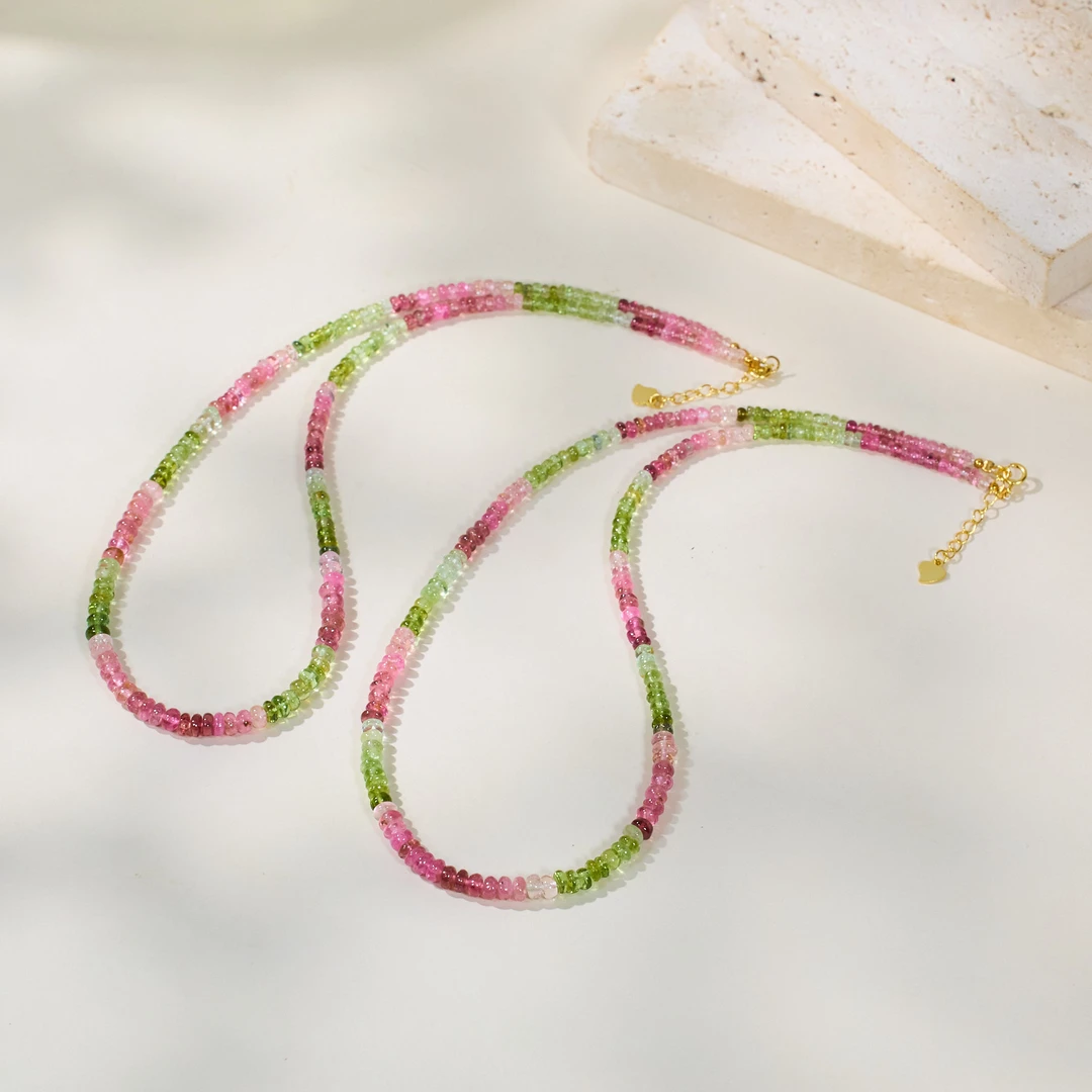 【歪歪】碧玺碟珠项链（多样性发一）XB-J6429