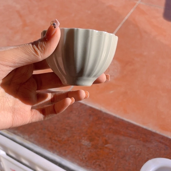 微瑕冰台色九如杯