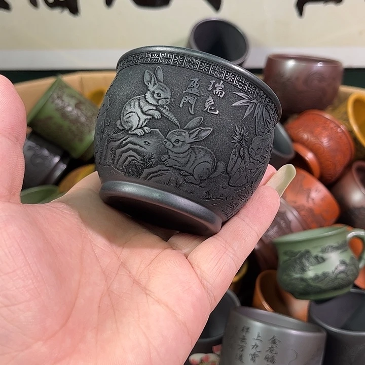 茶杯紫砂全手工紫砂主人杯
