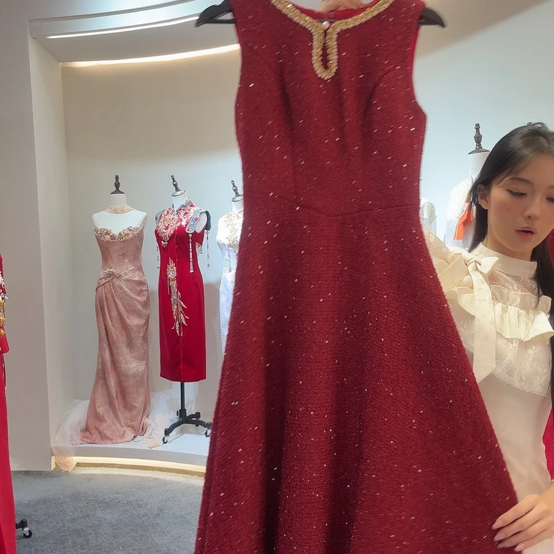 M特价不退不换旗袍订婚服