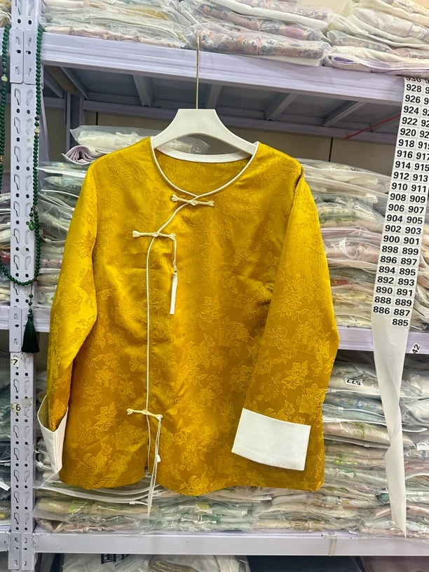 淑女范新中式大码女装改良挽袖打底上衣