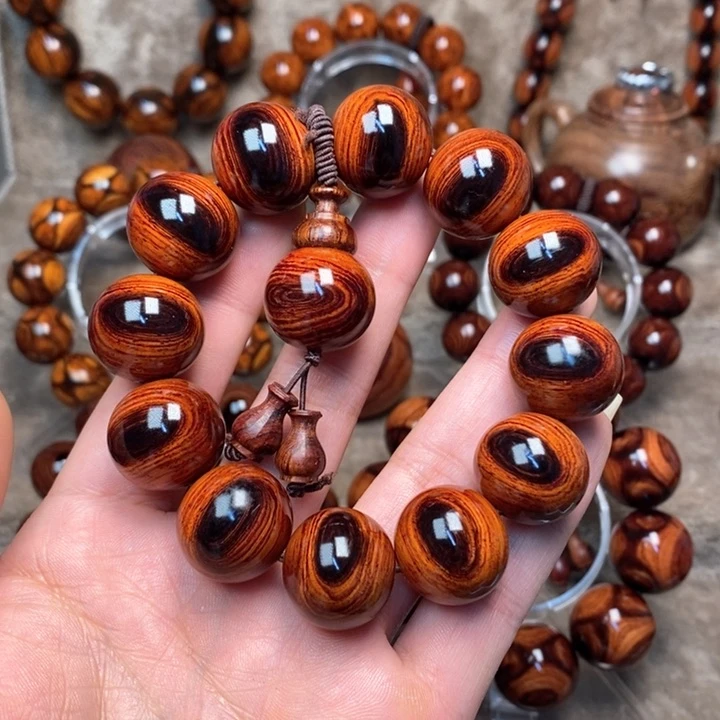 黄花梨/降香黄檀游*游紫油梨成品加工手串