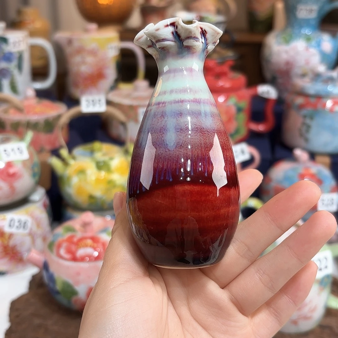 景德镇手绘高温釉下彩陶瓷茶具