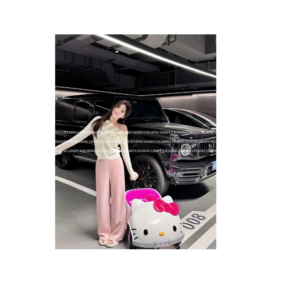 【CHASINGLIGHT】“春夏韩女裤”宽松直筒阔腿休闲裤 K1520