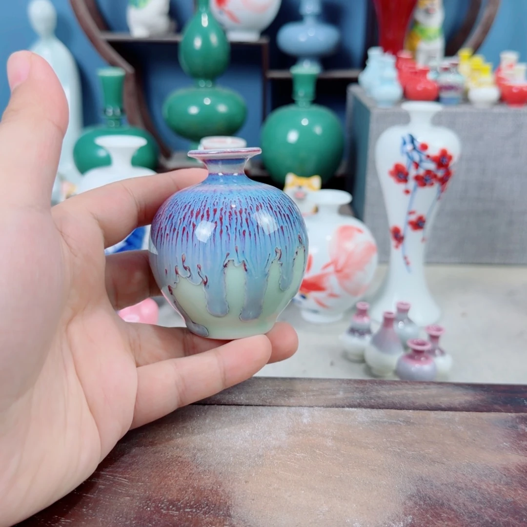 陶瓷手工小花器摆件
