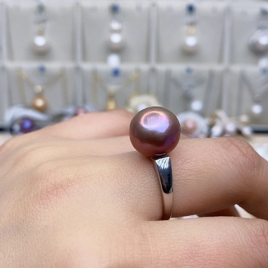 淡水珍珠颈饰银S925镶嵌