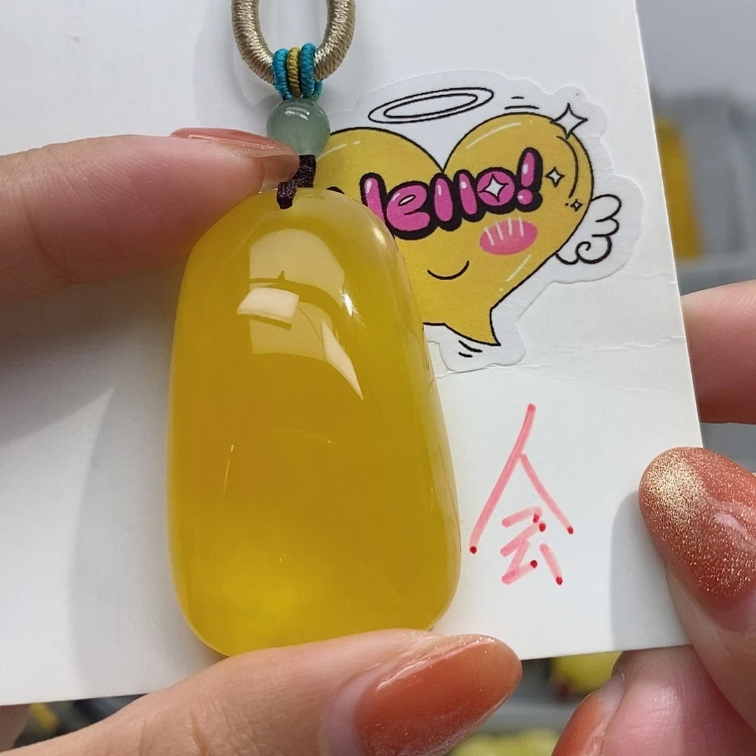 定制琥珀未镶嵌蜜蜡吊坠