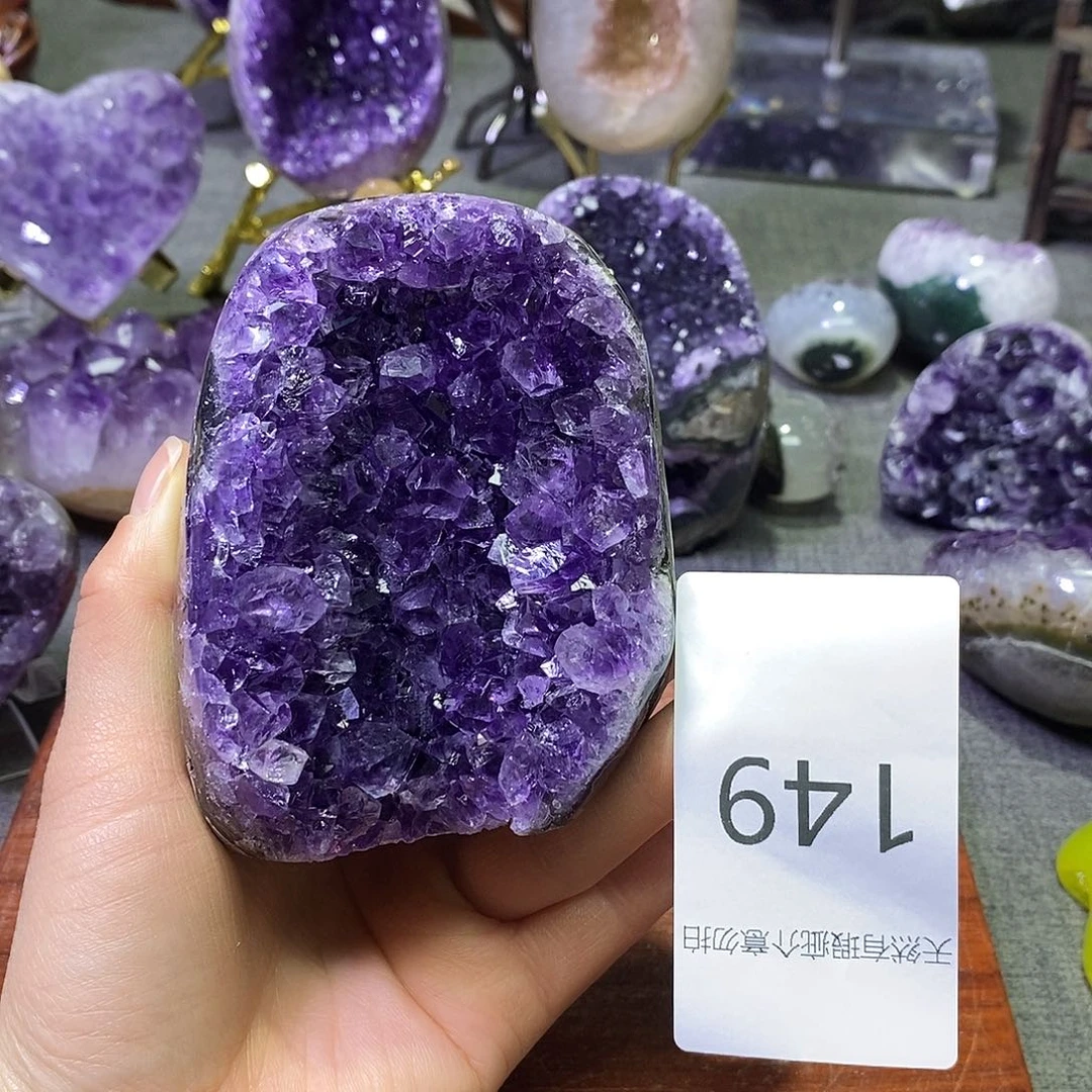 紫晶未镶嵌珠宝半成品