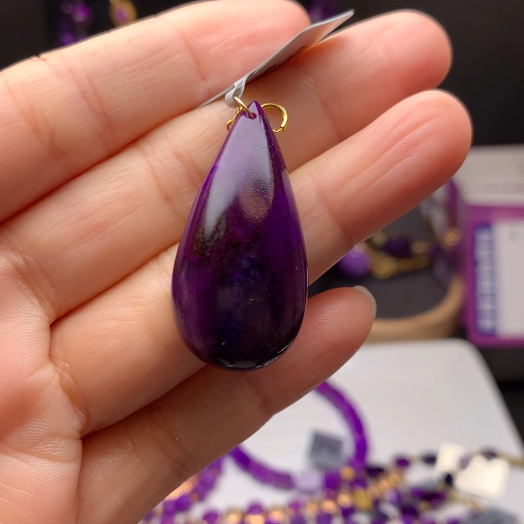 苏纪石（舒俱来）18K金镶嵌吊坠