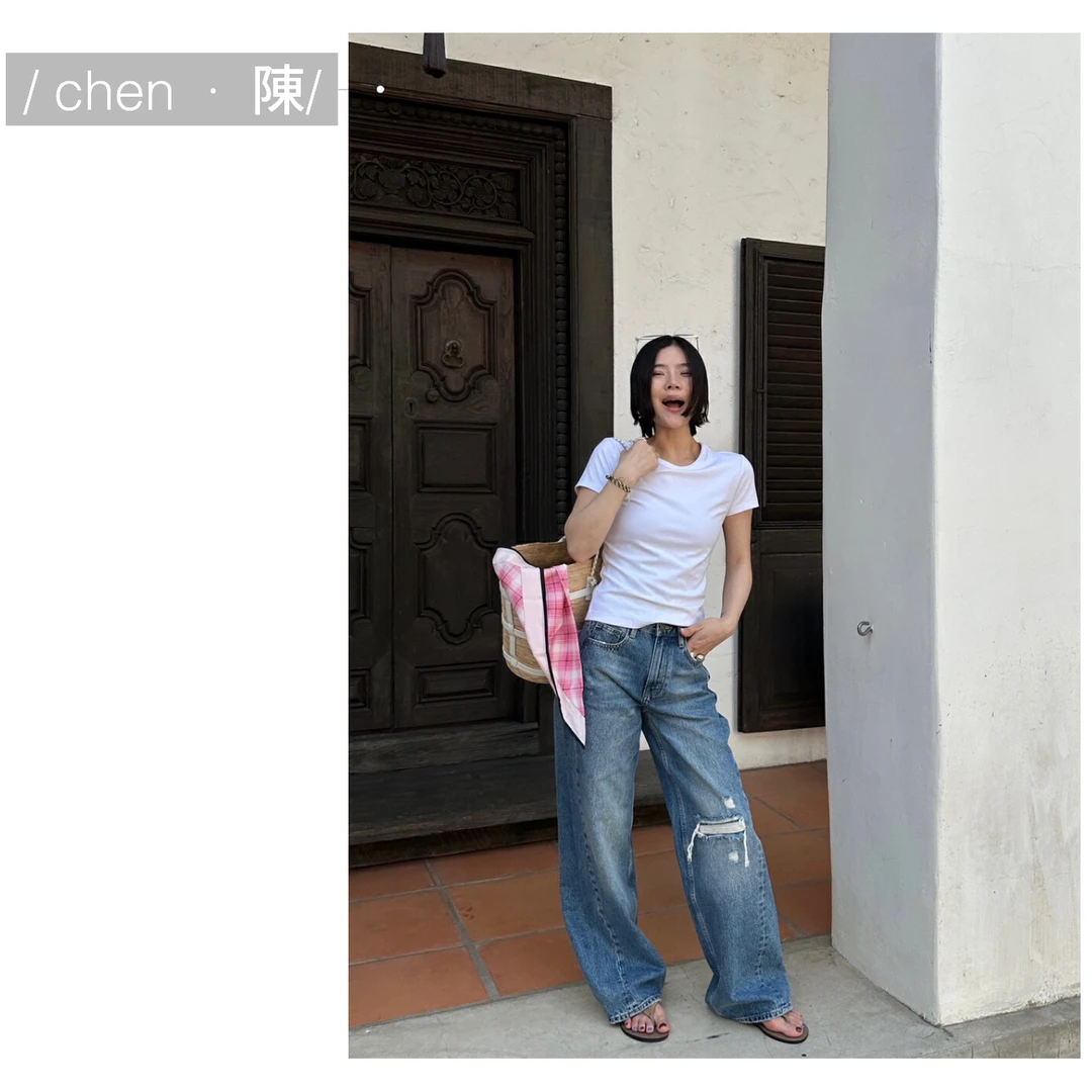 chen·陳轻奢【自由松弛感】磨破牛仔裤