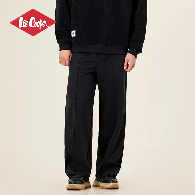 LEE COOPER户外旗舰店休闲男裤2025新款长裤垂感卫裤运动百搭纯色