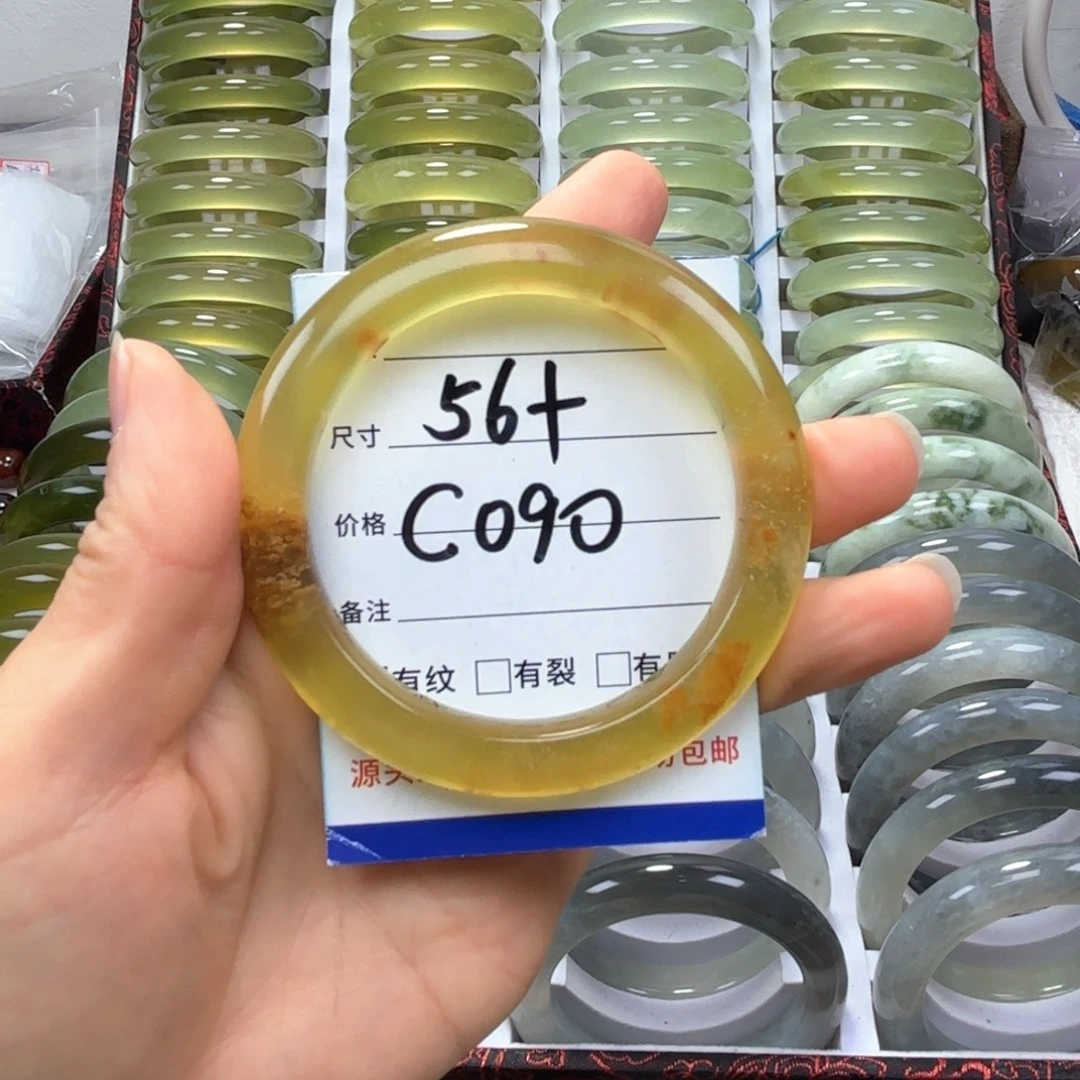 未镶嵌蛇纹石玉手镯