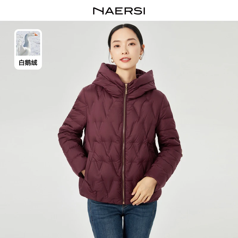 娜尔思羽绒外套轻奢优雅时尚百搭秋冬女NR00761Q7/NR00763A5