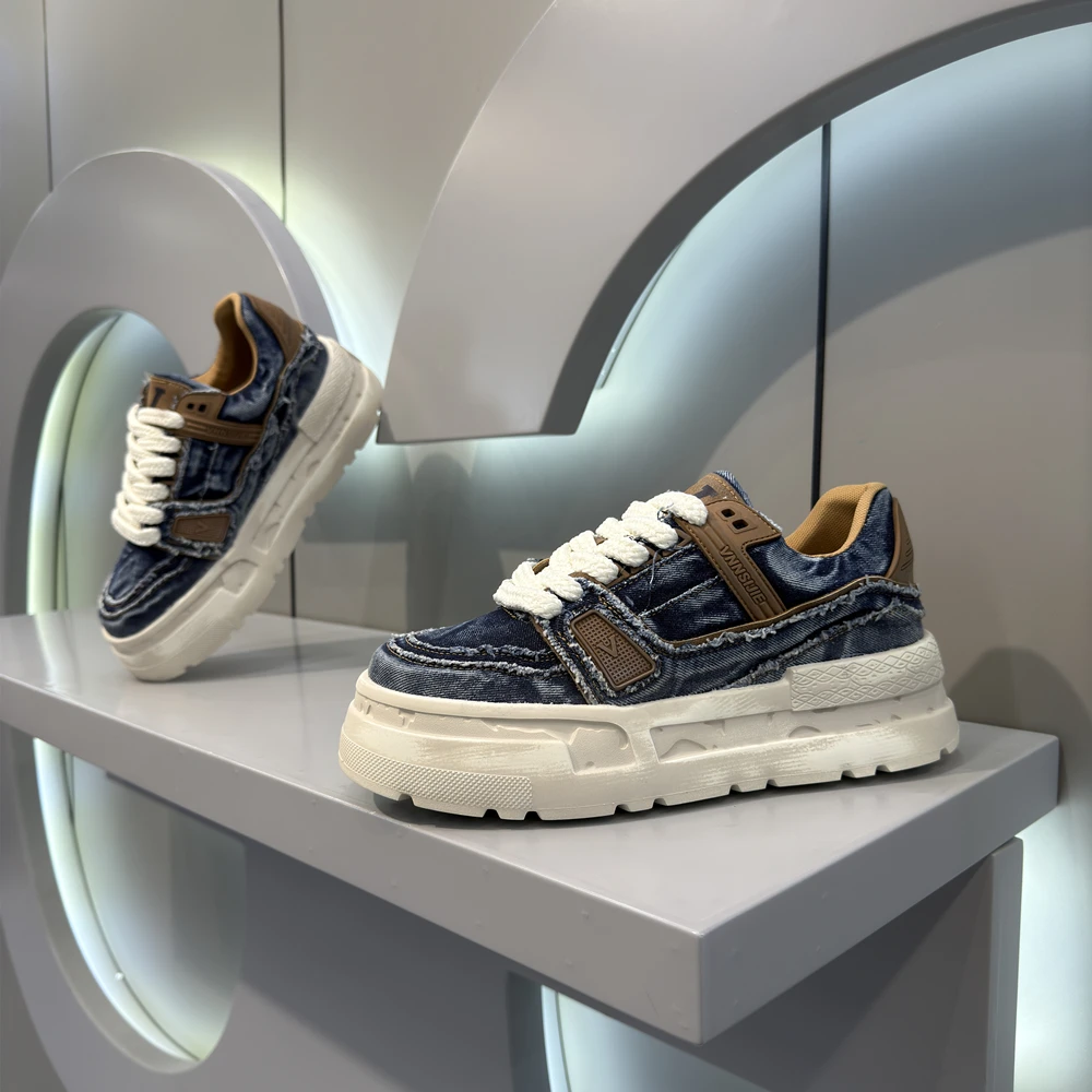 2025春季新款男士时尚简约厚底增高潮鞋舒适百搭个性男鞋