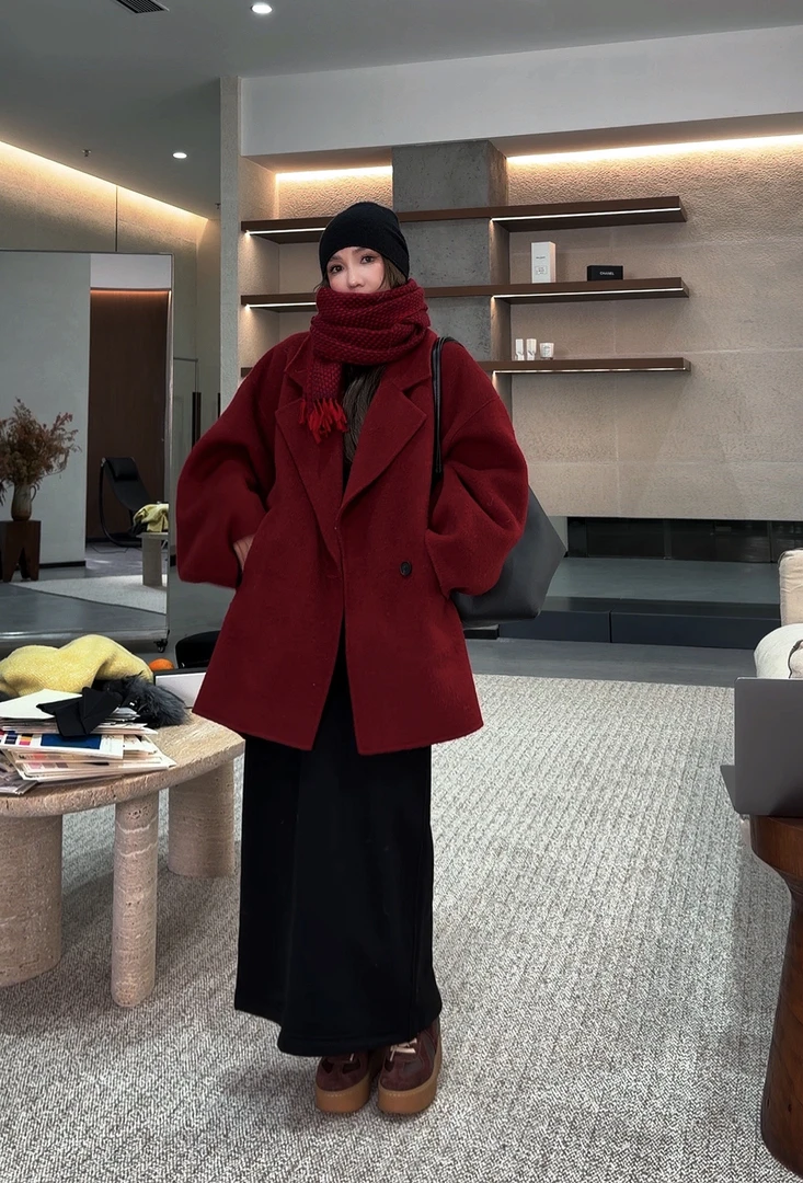 AMAZING IN | 绵羊毛x兔毛桑蚕丝高级感大衣 A251128-AI5BDTJE159