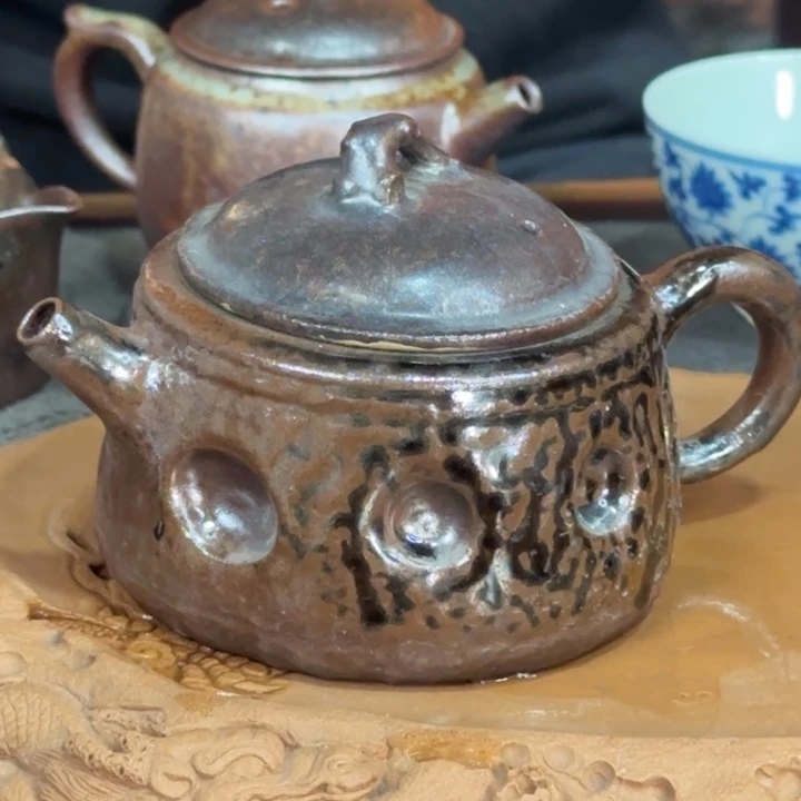 手工柴烧紫砂茶器