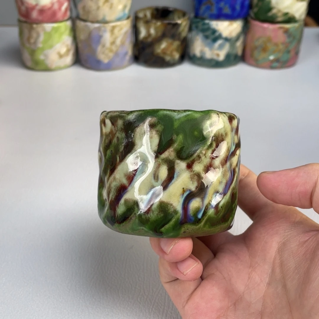 陶瓷无盖款沐泽若芳纯手工主人杯